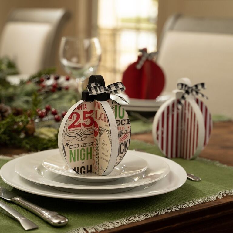 6 in. Unfinished Wooden Slotted Ornaments 3pc