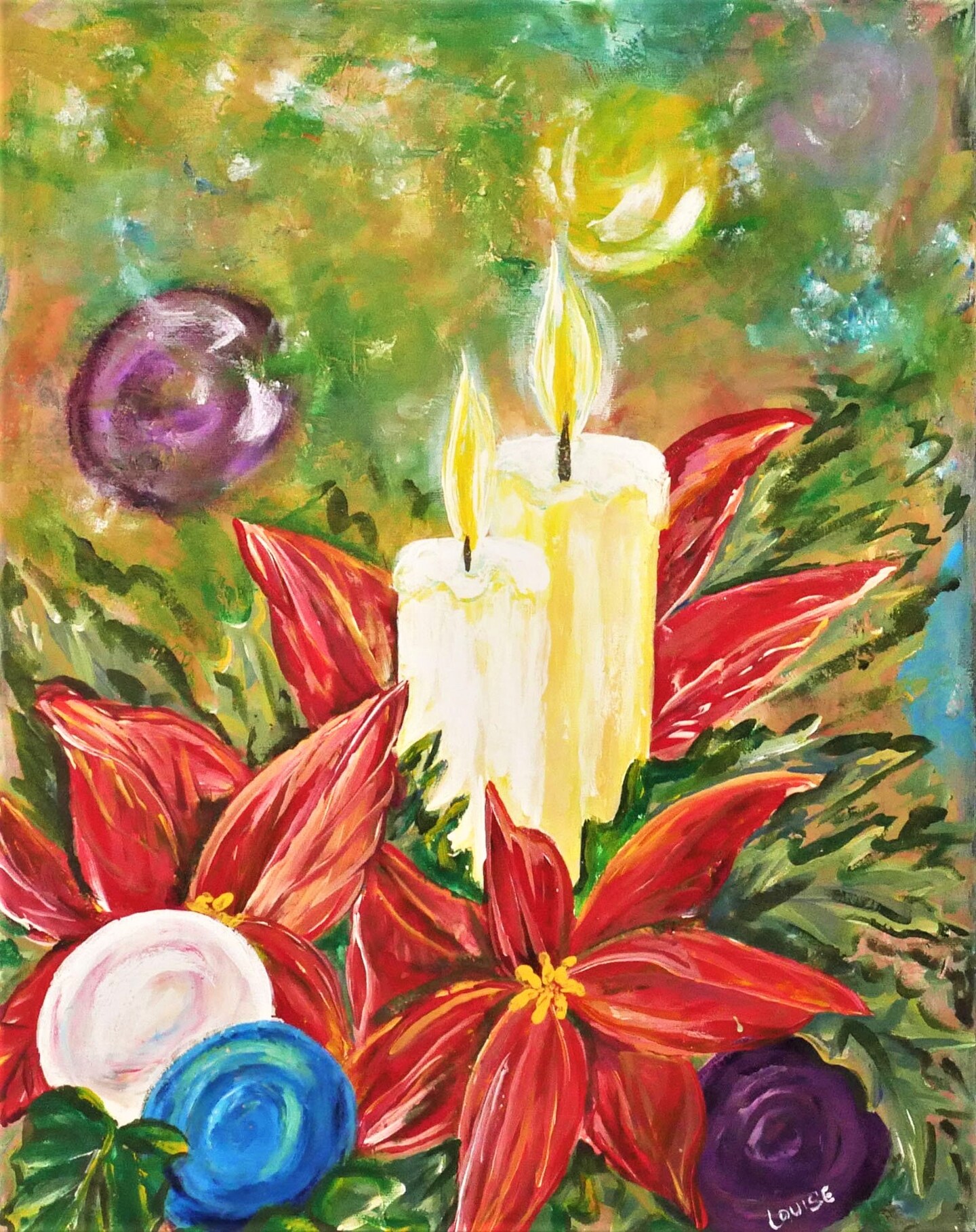 Candlelight Memories Acrylic Painting Kit &#x26; Video Lesson