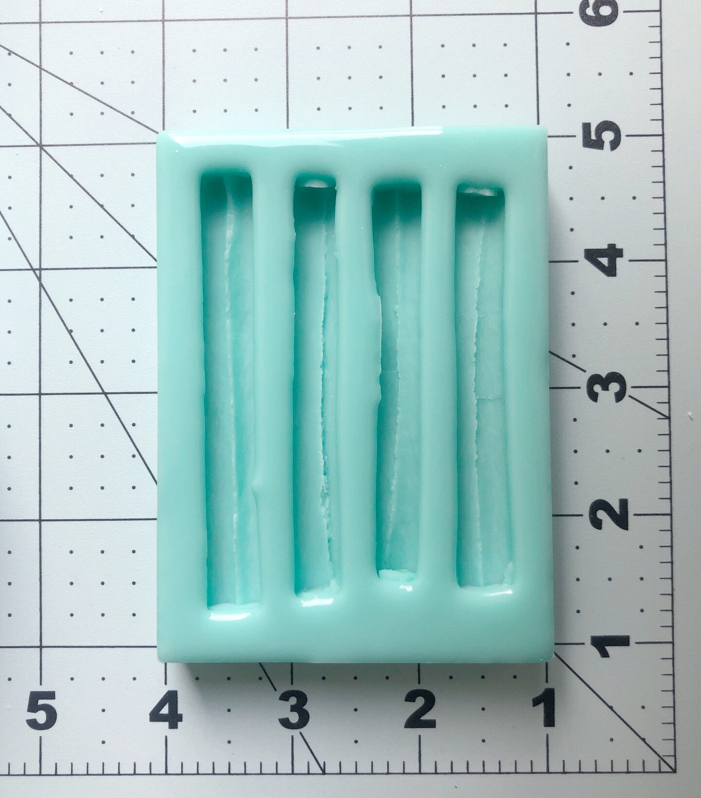 4pc Cinnamon Stick Silicone Candle Mold, Realistic Food Shape Mold, For Wax | Embed | Soap |  Resin Castings