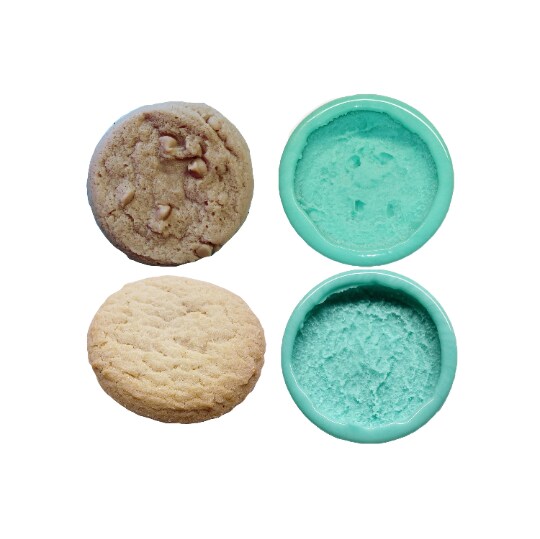 Sugar Cookie and Chocolate Chips Cookie Mold | Soap Embeds Mold | Candle Embeds Mold| Wax Melts Silicone Mold. Not Food Grade