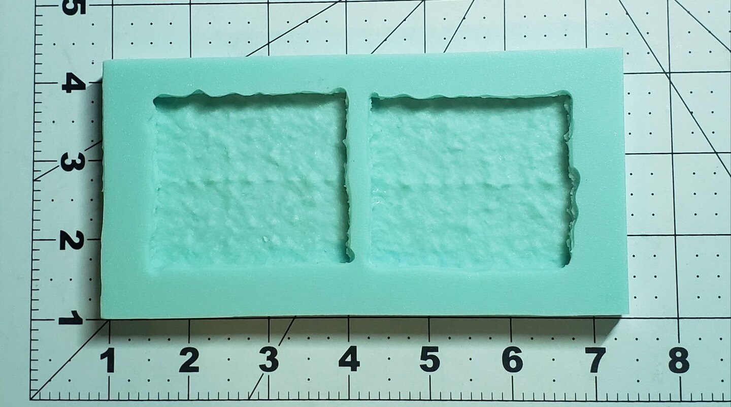 2Pc Realistic Graham Cracker Silicone Mold | Food Shaped Soap| S’mores shape wax candle mold