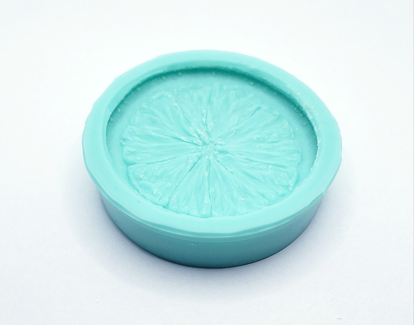 2pc Thin Orange Slice Citrus Silicone Mold. Embeds for Wax | Soap | Polymer Clay | Resin| Not Food Grade