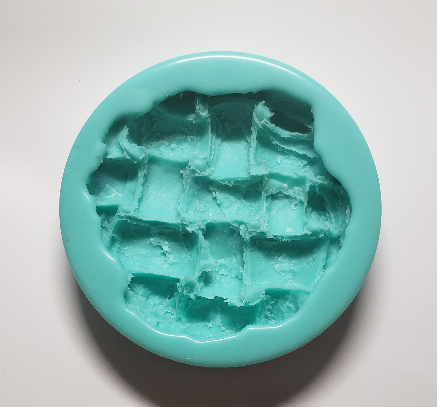 6" Lattice Pie Crust Topper| Pie Crust Shape Silicone Mold| Soap| Candle | Mold for Wax| Mold for Resin