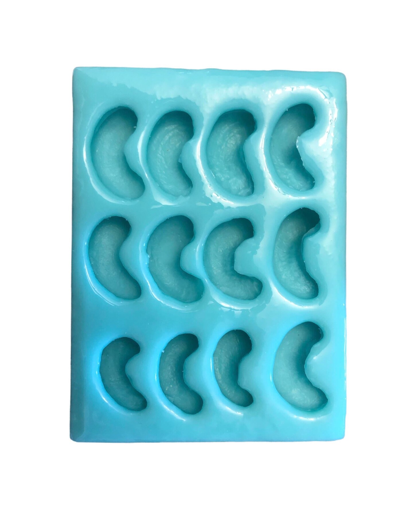 12pc Cashews Silicone Mold| Realistic Peanuts| Food Shaped Mold| Candle| Soap | Embeds. Mold for wax| resin|Cla