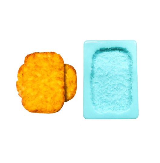 Hashbrown Silicone Mold. Embeds for Wax | Soap | Polymer Clay | Resin