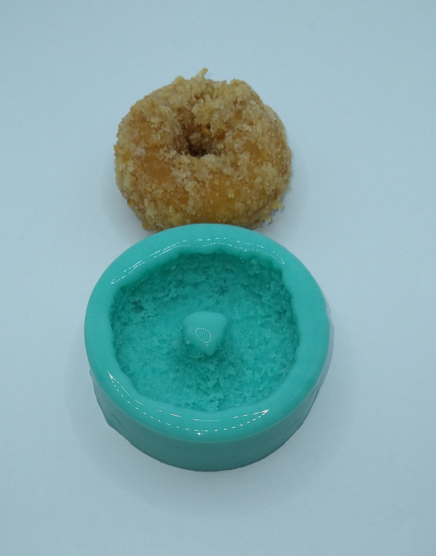 2pc Mini Crusted Doughnut Mold| Realistic Dessert Shape Silicone Mold| Soap| Candle | Mold for Wax| Mold for Resin