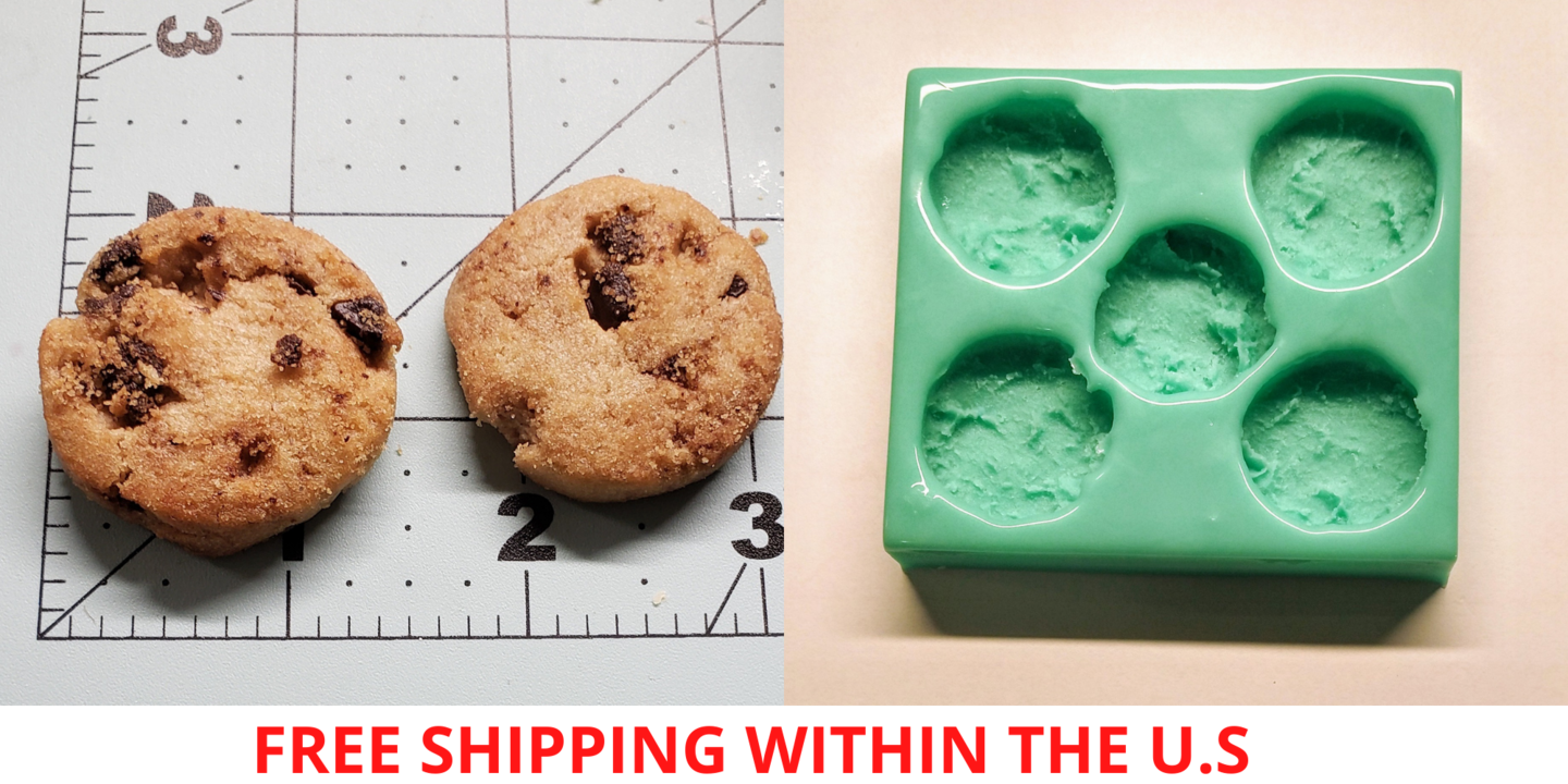 Chocolate chips cookie mold wax melts | Multi-Project Silicone mold NC008