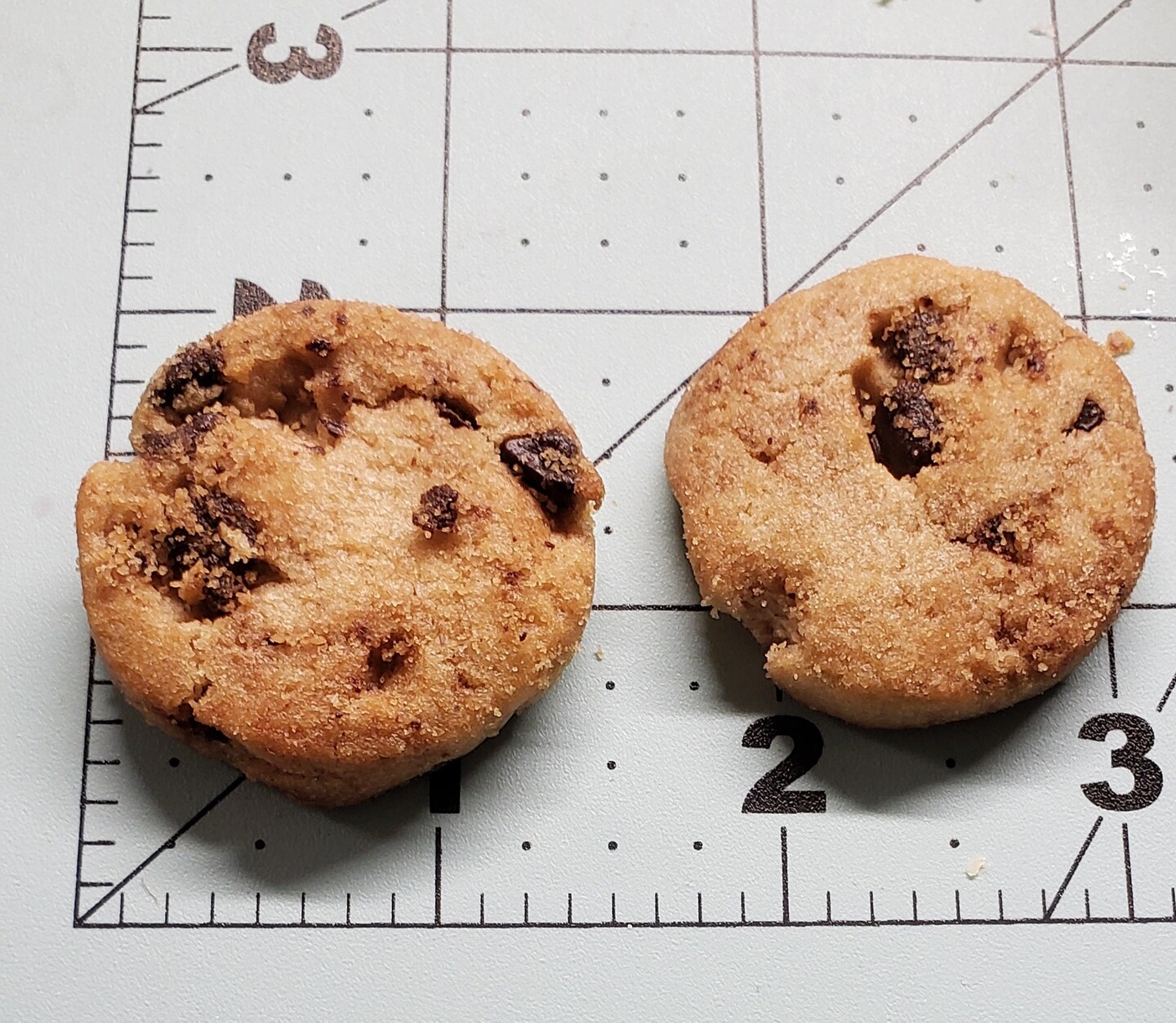 5pc Realistic Mini Chocolate Chip Cookies| Dessert Shape Silicone Mold| Soap| Candle | Mold for Wax| Mold for Resin