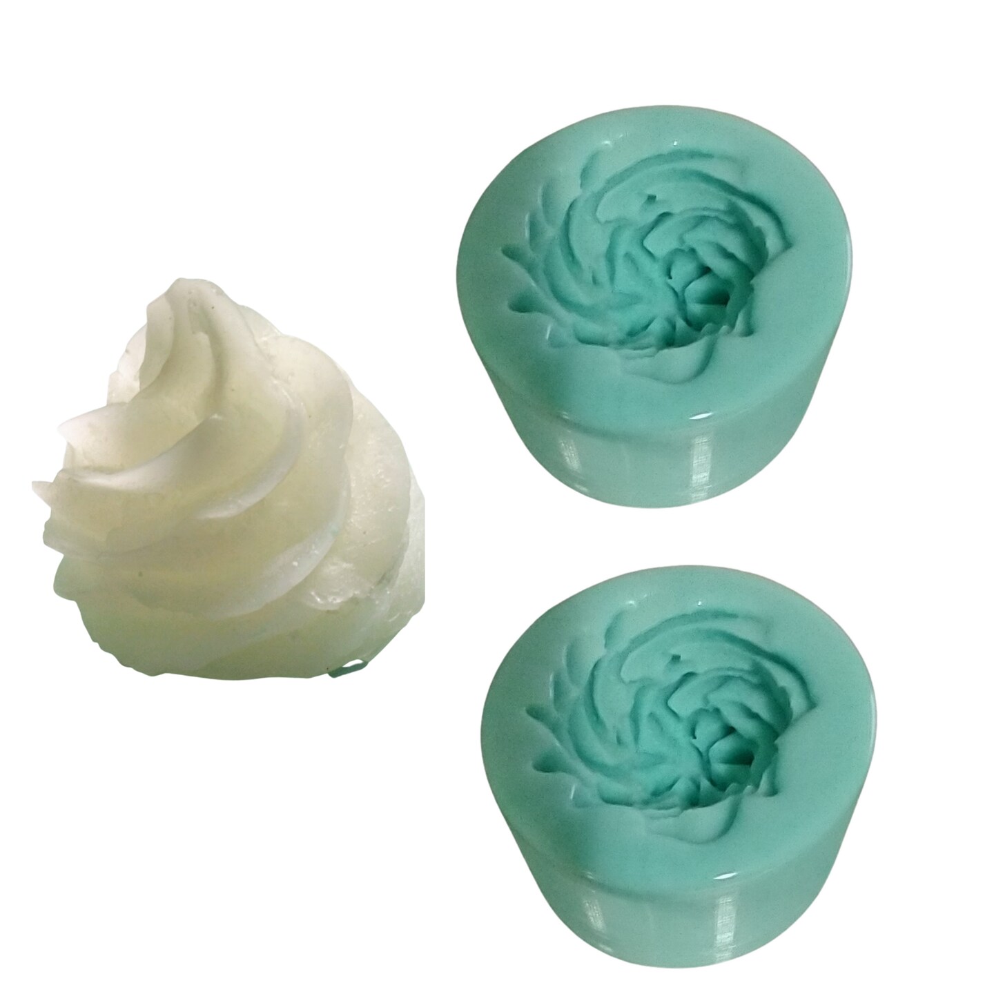 2pc Realistic Whipped Cream Dollop Silicone Mold| Food Shape Soap Mold | Whip Cream Dollop Shape Wax Candle Mold