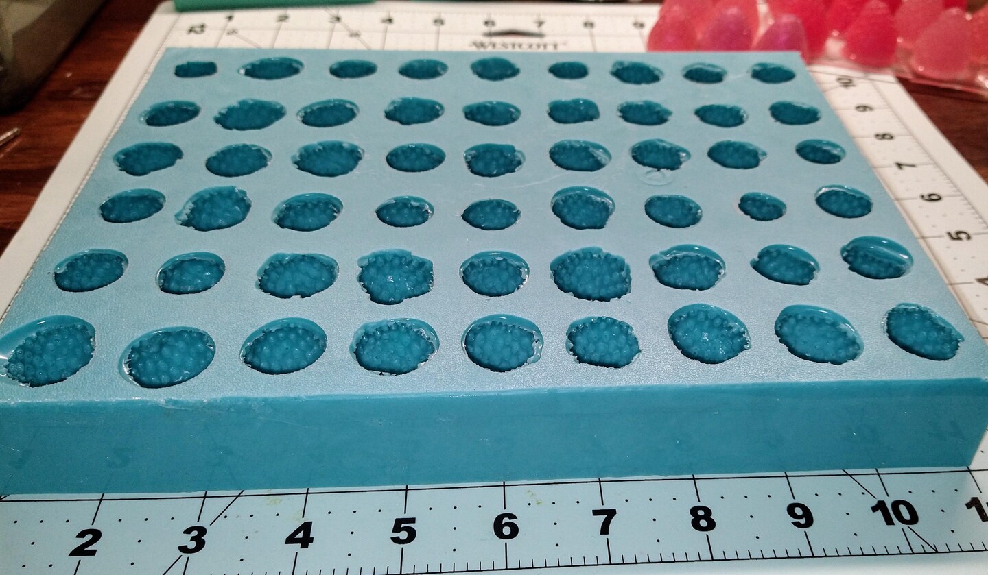 54pc 3D Whole Strawberry Silicone MEGA MOLD. Realistic Food Shape Mold, For Wax | Embed | Soap |  Resin Castings| BULK EMBEDS