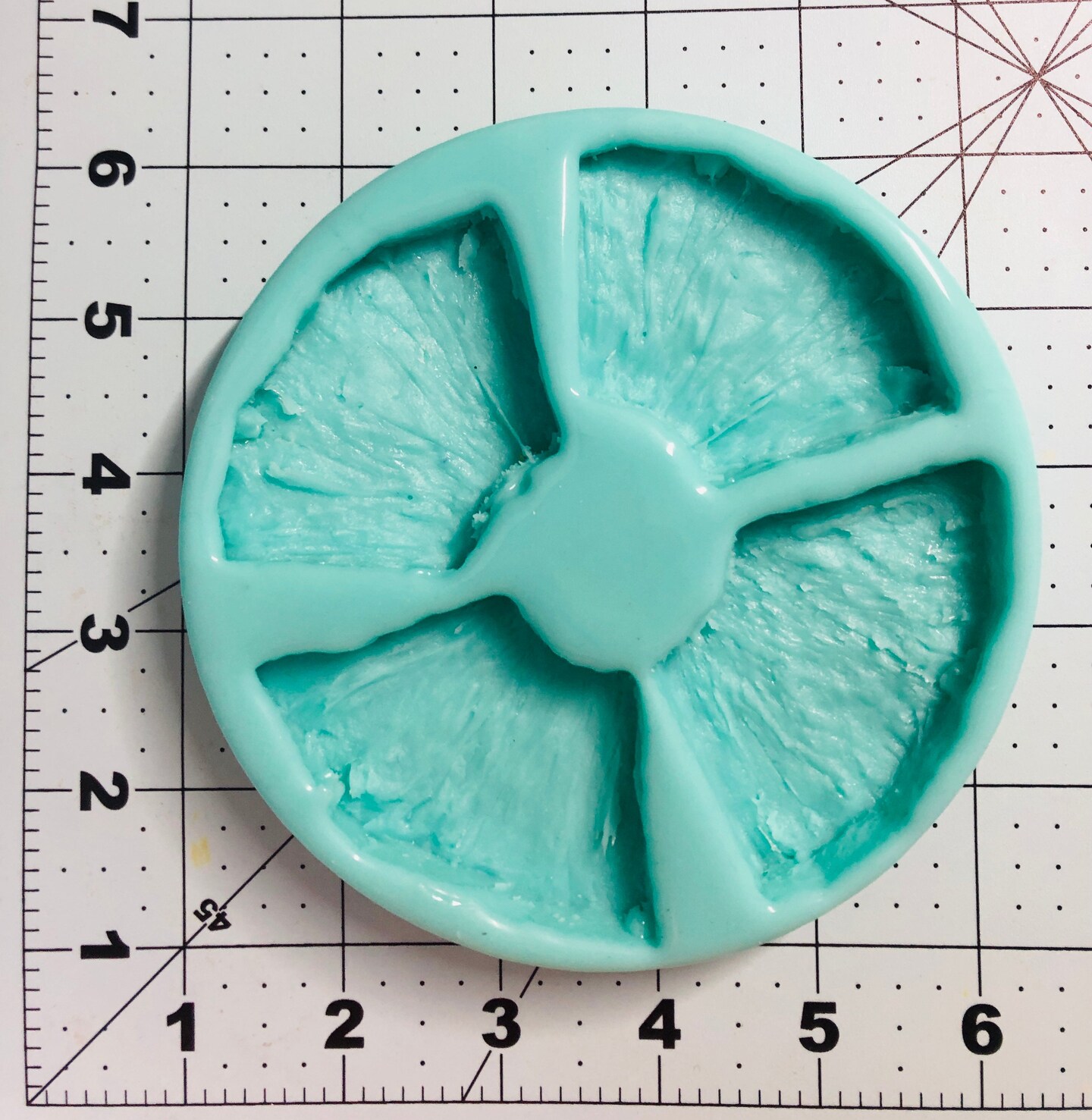 4pc Pineapple Wedge Quarter Slice Silicone Mold| Soap Mold| Candle Mold | Mold for Wax| Mold for Resin