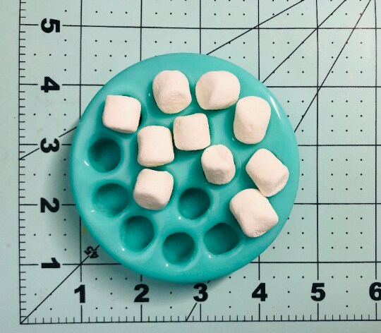 Silicone Mold // Dollhouse Miniature Marshmallow Shapes // 