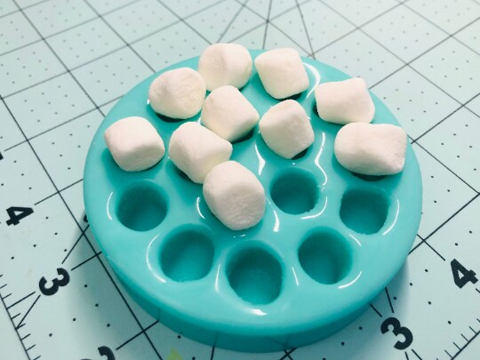 Mini Marshmallow Silicone Mold Multi Cavities Wax Mold Resin Mold Soap Mold  Realistic Marshmallow Flexible Mold MS2008 