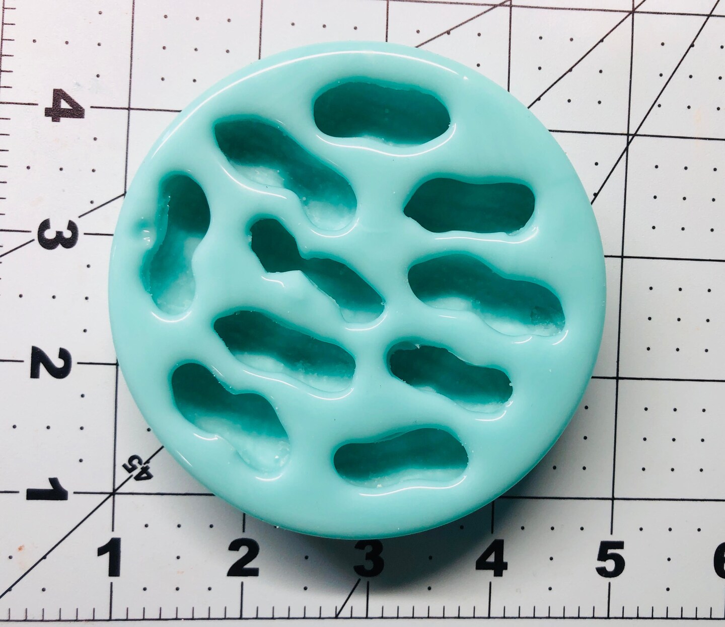 Shrimp Faux Food Embeds 12 Cavity Silicone Mold 956