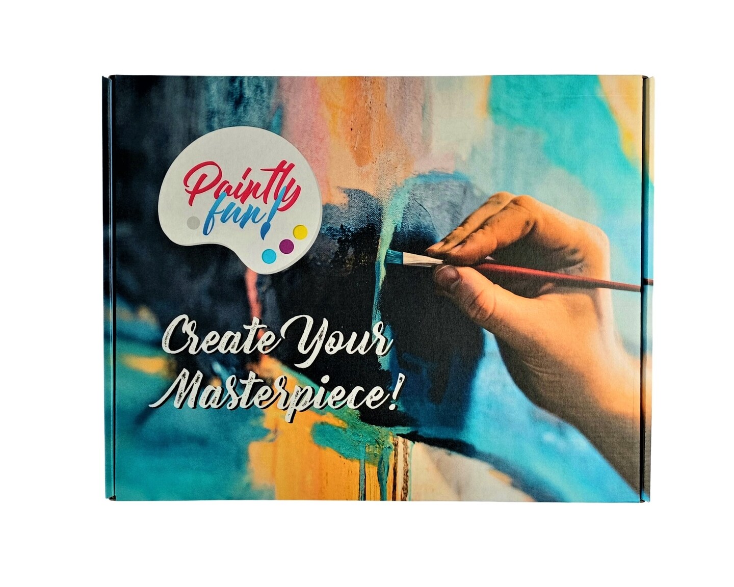 Halloween Painting Kit - Halloween Hal Acrylic Painting Kit &#x26; Video Lesson, DIY Halloween Craft, Beginner Painting, Paint At Home