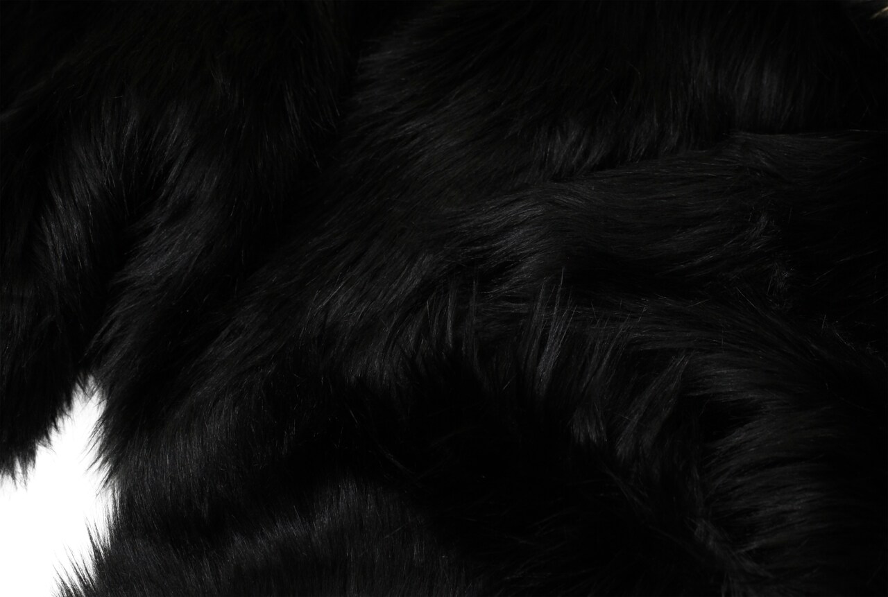 Black Faux Fur by Trendy Luxe | Michaels