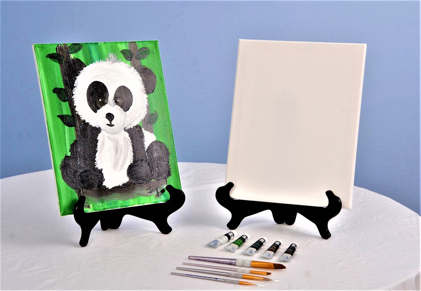 Paint Kit - PJ Panda Acrylic Painting Kit &#x26; Video Lesson, DIY Craft, Paint At Home, Beginner Painting, Paint Party