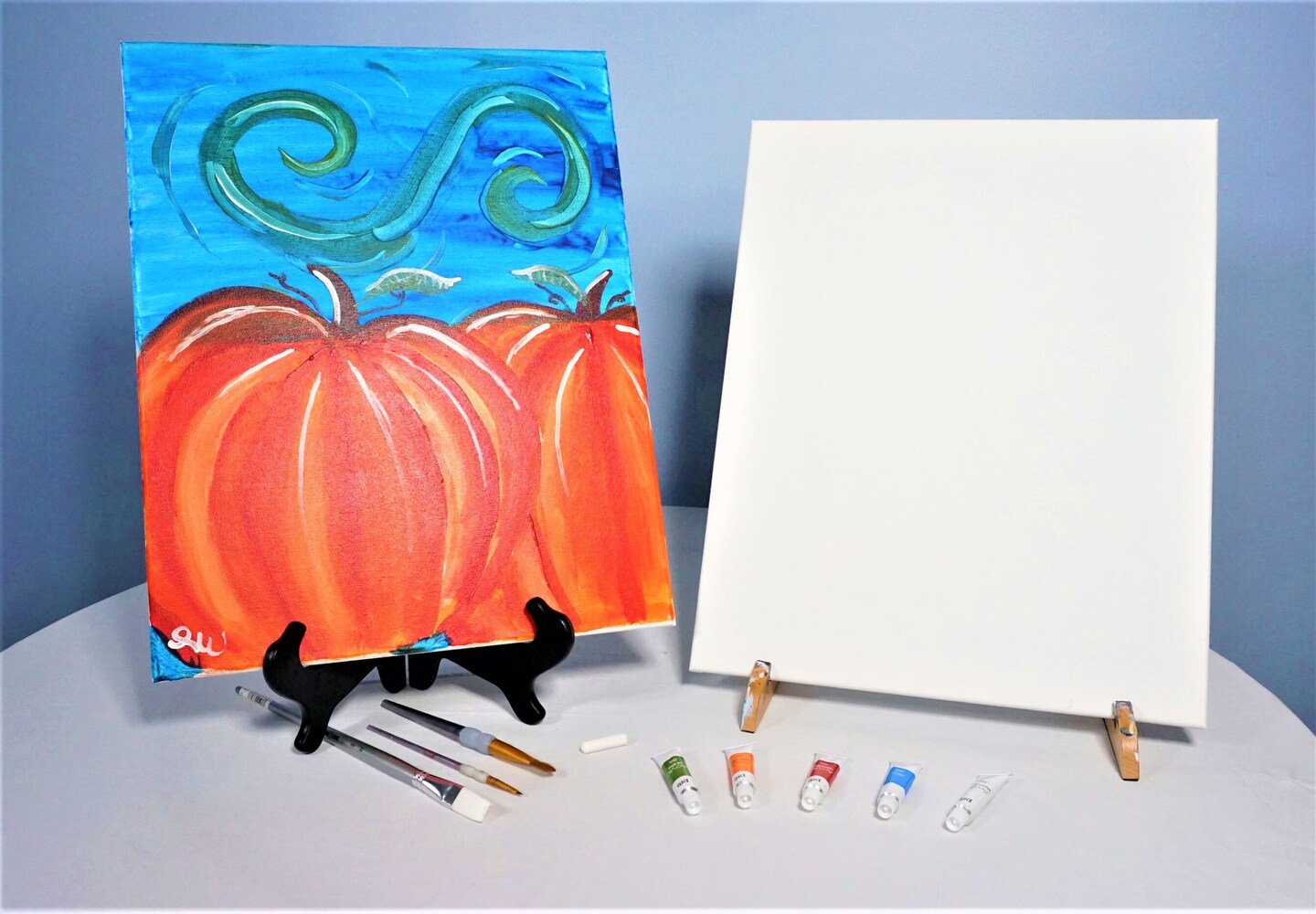 Pumpkin Patch Acrylic Painting Kit &#x26; Video Lesson