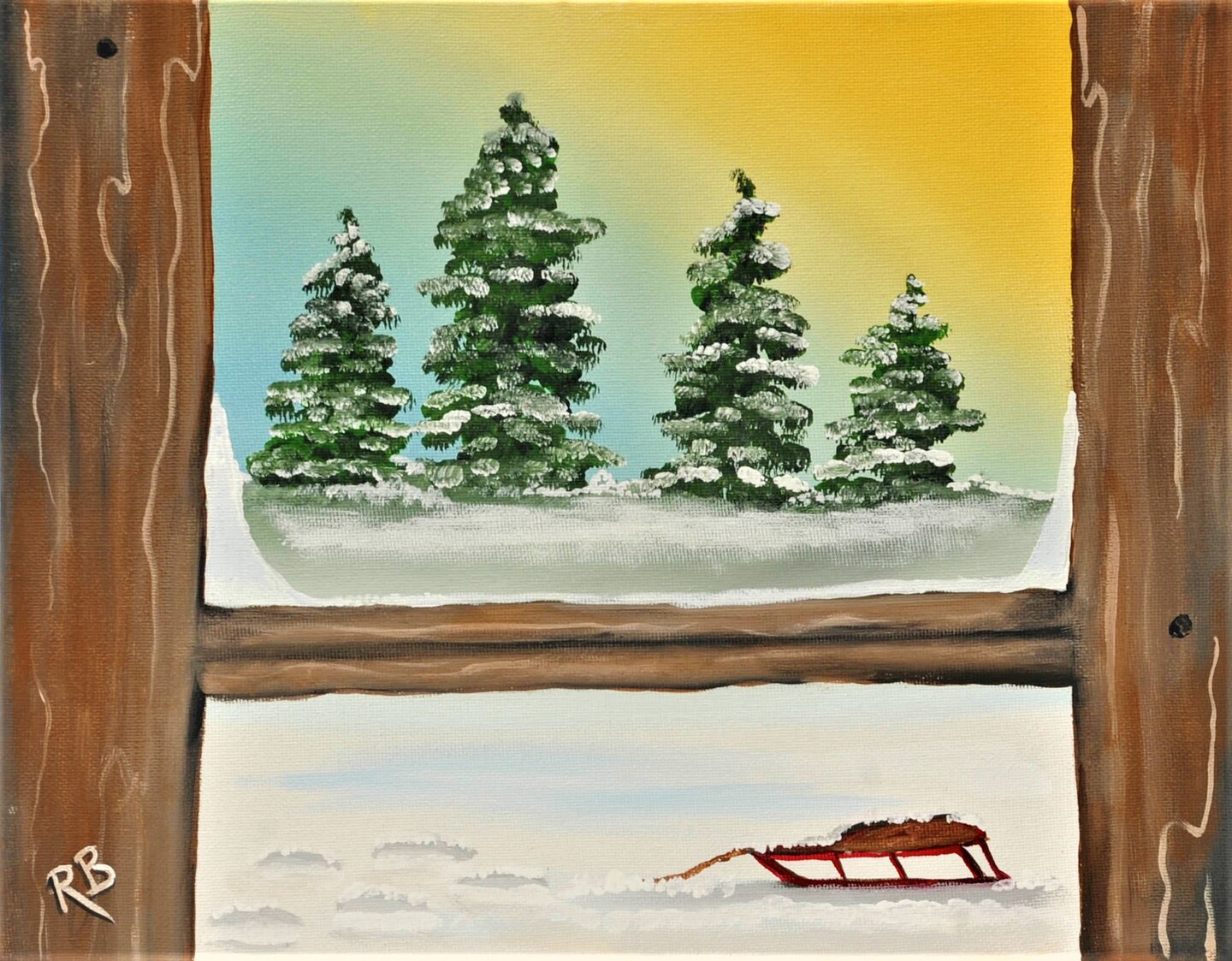 Winter Fun Acrylic Painting Kit &#x26; Video Lesson