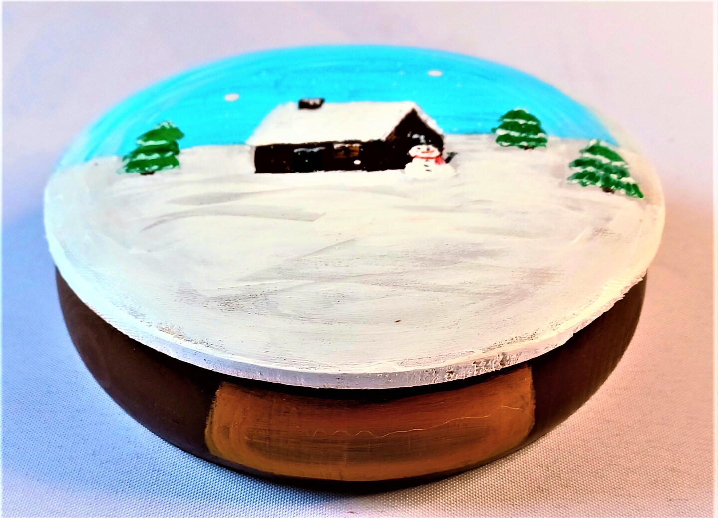 Christmas Paint Kit - Home Away From Home Tabletop Trinket Box Painting Kit &#x26; Video Lesson, DIY Christmas Craft, Beginner Painting, Paint At Home, Trinket Box