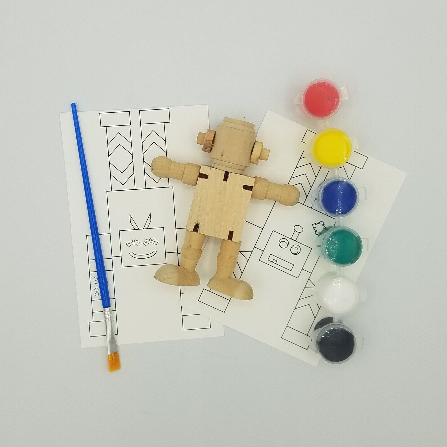 Ink and Trinket Kids DIY Robot Craft Kit, Individually Packaged Party Favor