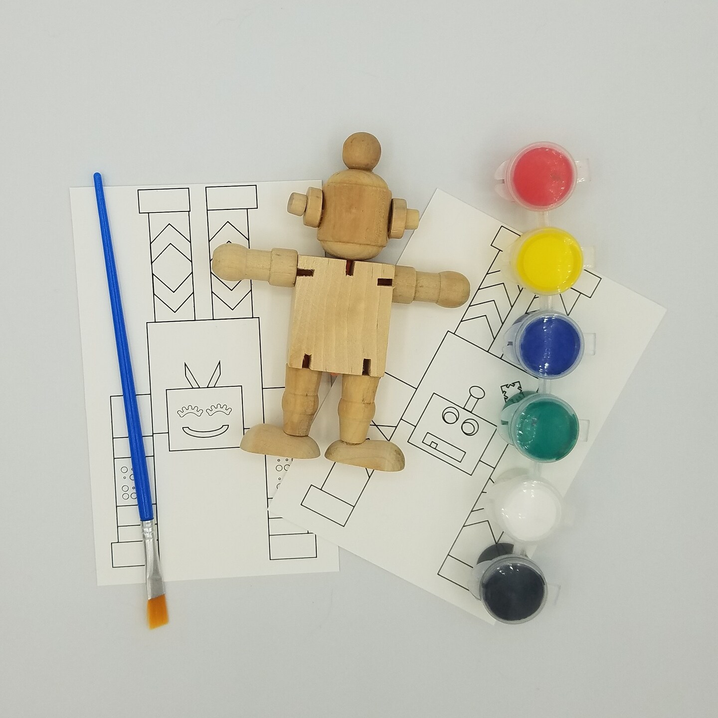 Ink and Trinket Kids DIY Robot Craft Kit, Individually Packaged Party Favor