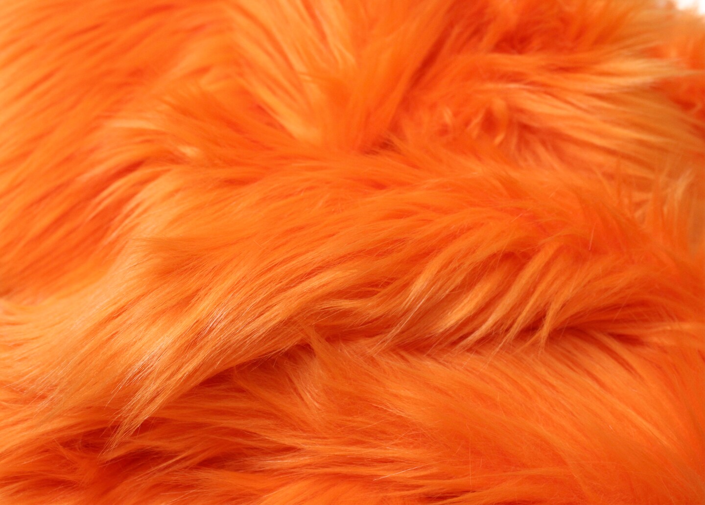 Orange Faux Fur by Trendy Luxe
