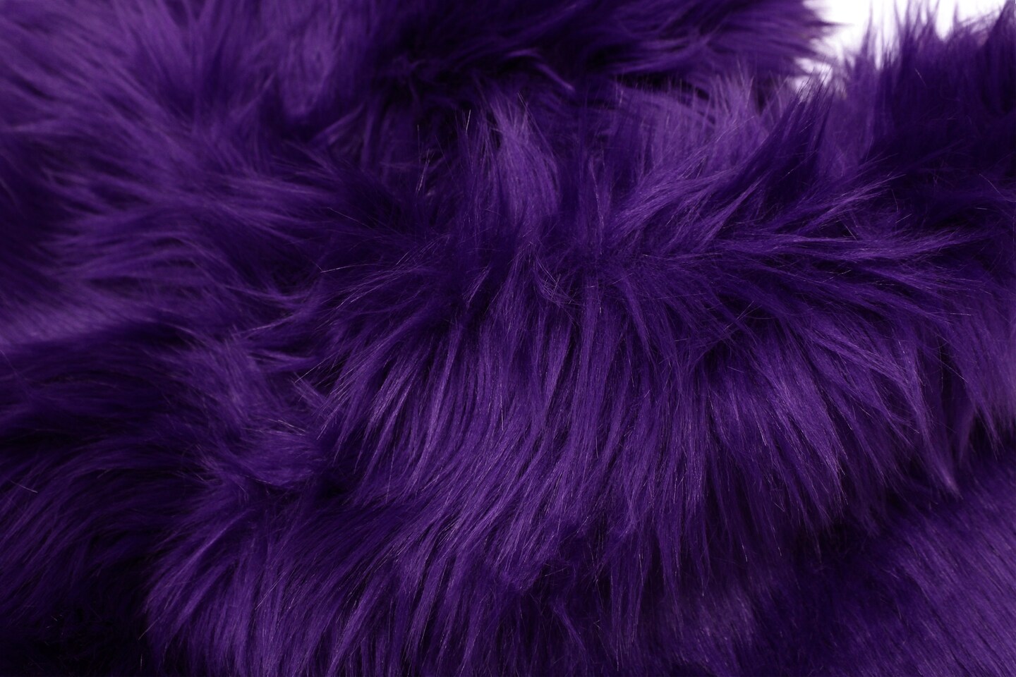 Dark Purple Faux Fur by Trendy Luxe