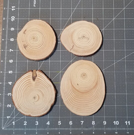 50 Bulk Wood Slices, &#x22;B&#x22; Grade