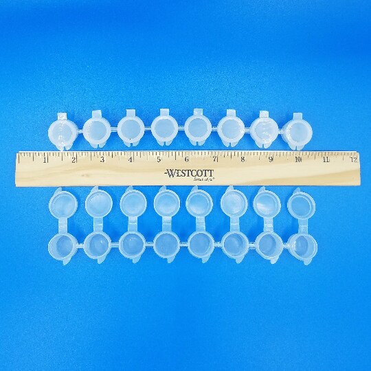 Empty Paint Pots, 5ml, 8 Pot Strips, Empty Paint Strips, Paint Storage