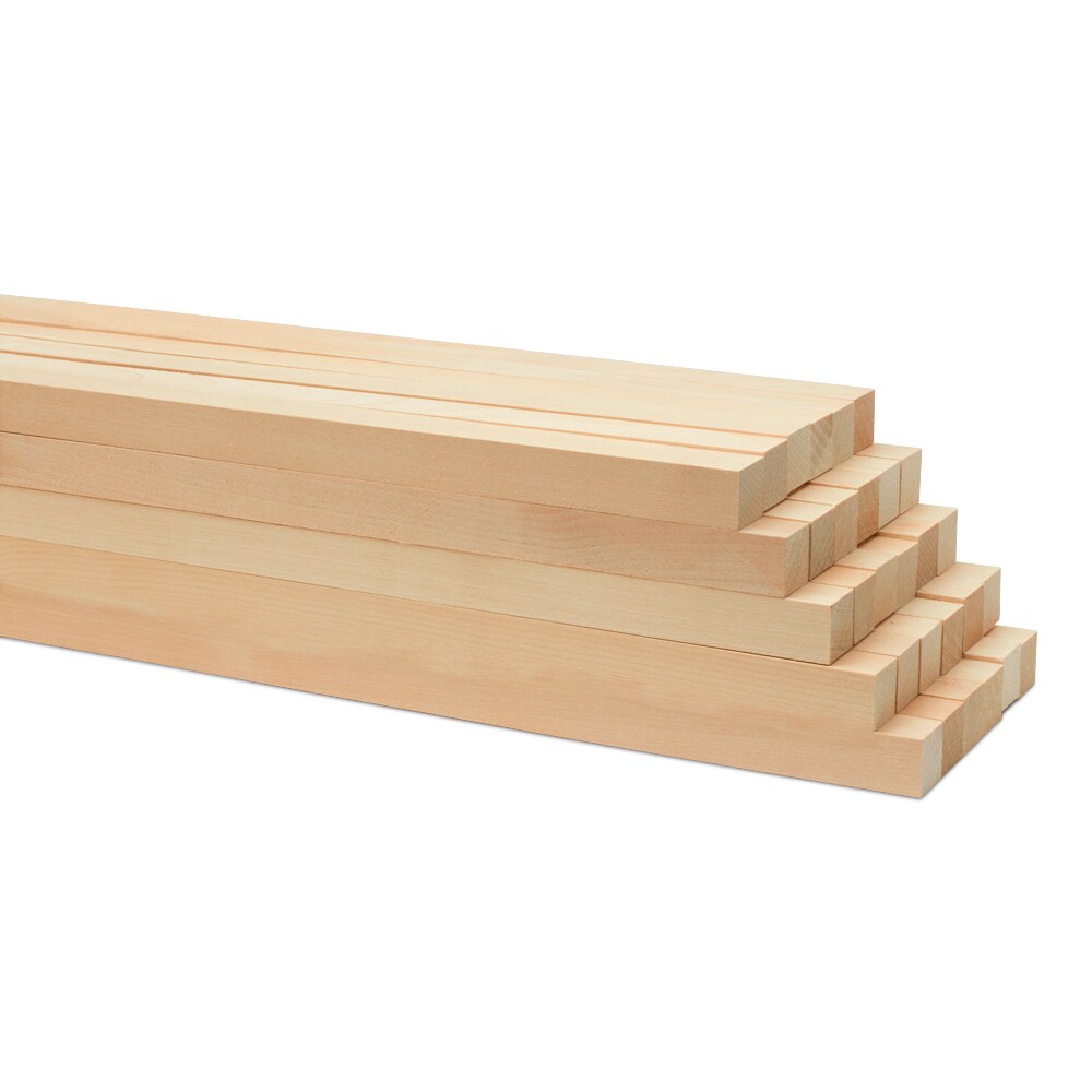 Wood Square Dowel Rods 5/8 inch Diameter, Multiple Lengths Available, Sticks for Crafts &#x26; Woodworking | Woodpeckers