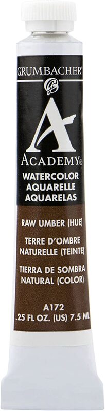 Raw Umber Hue Watercolor 7.5 ml - Grumbacher