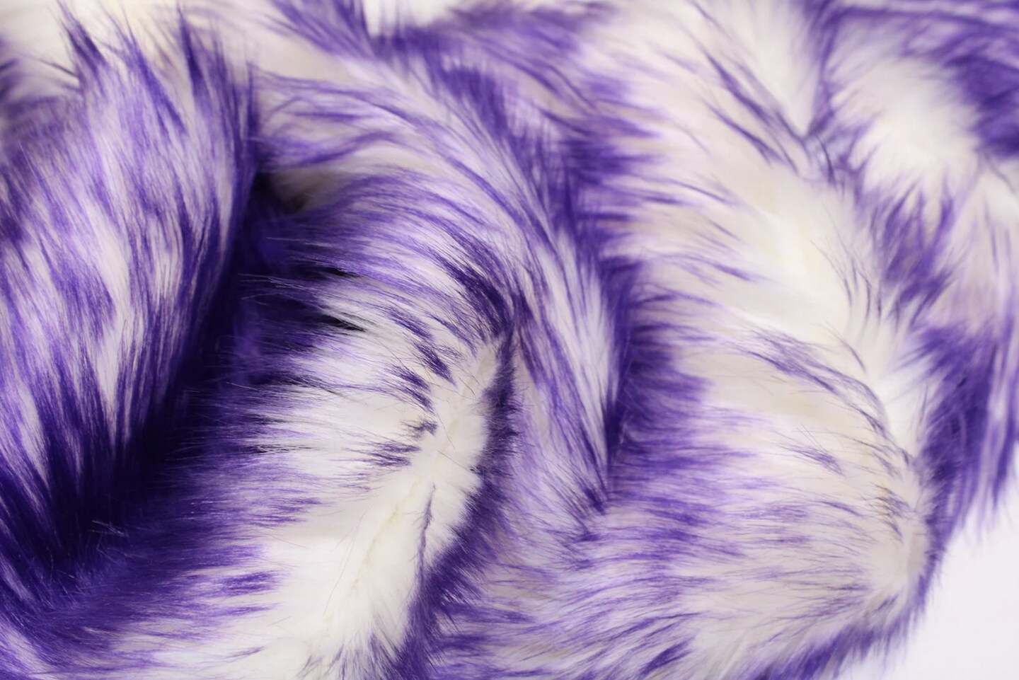 Purple &#x26; White Faux Fur by Trendy Luxe