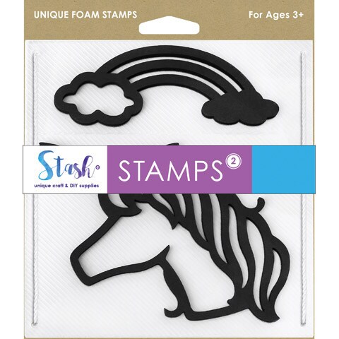 Unicorn Rainbow Foam Stamps by Stash