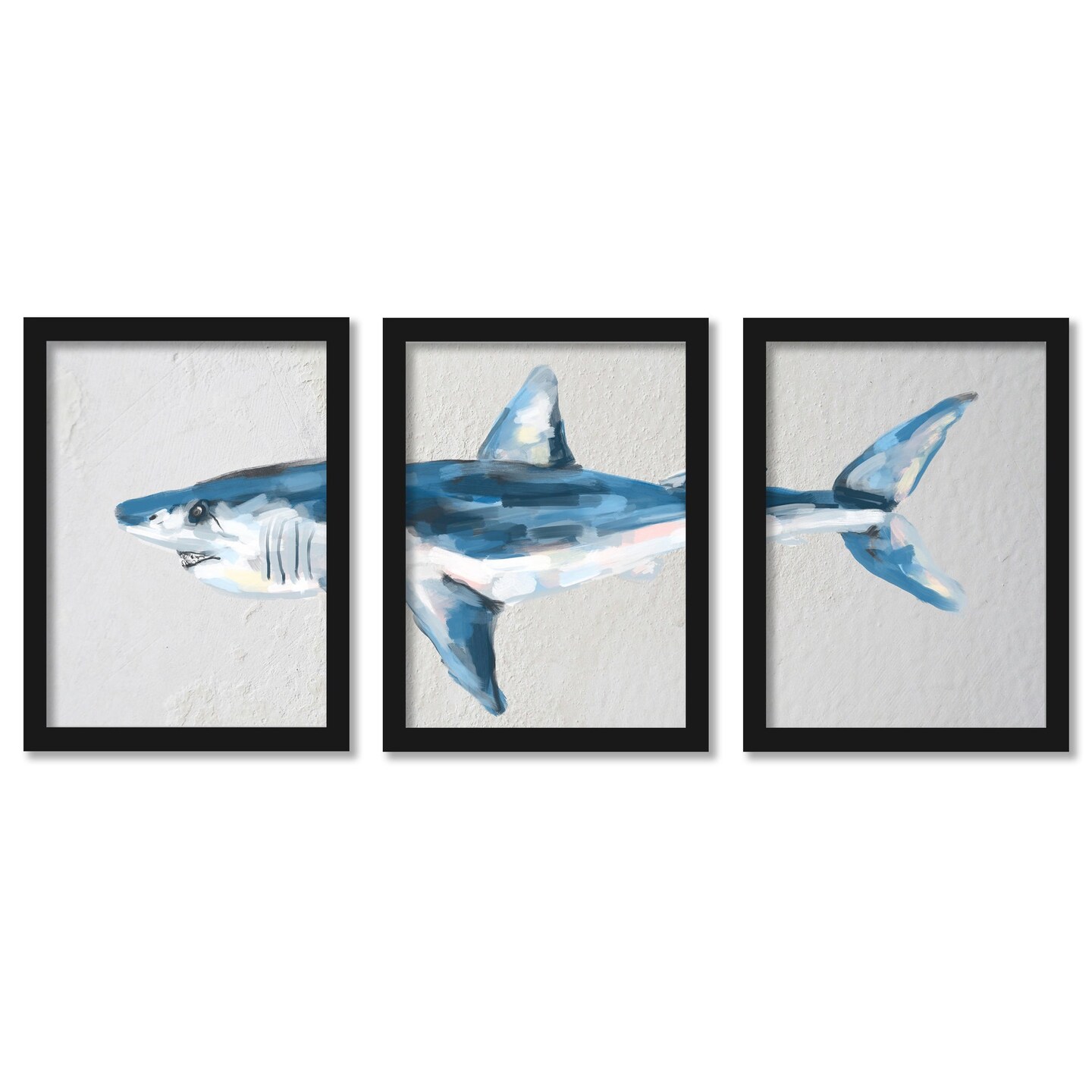 Mako Shark by Jetty Home 3 Piece Gallery Framed Print Art Set Michaels
