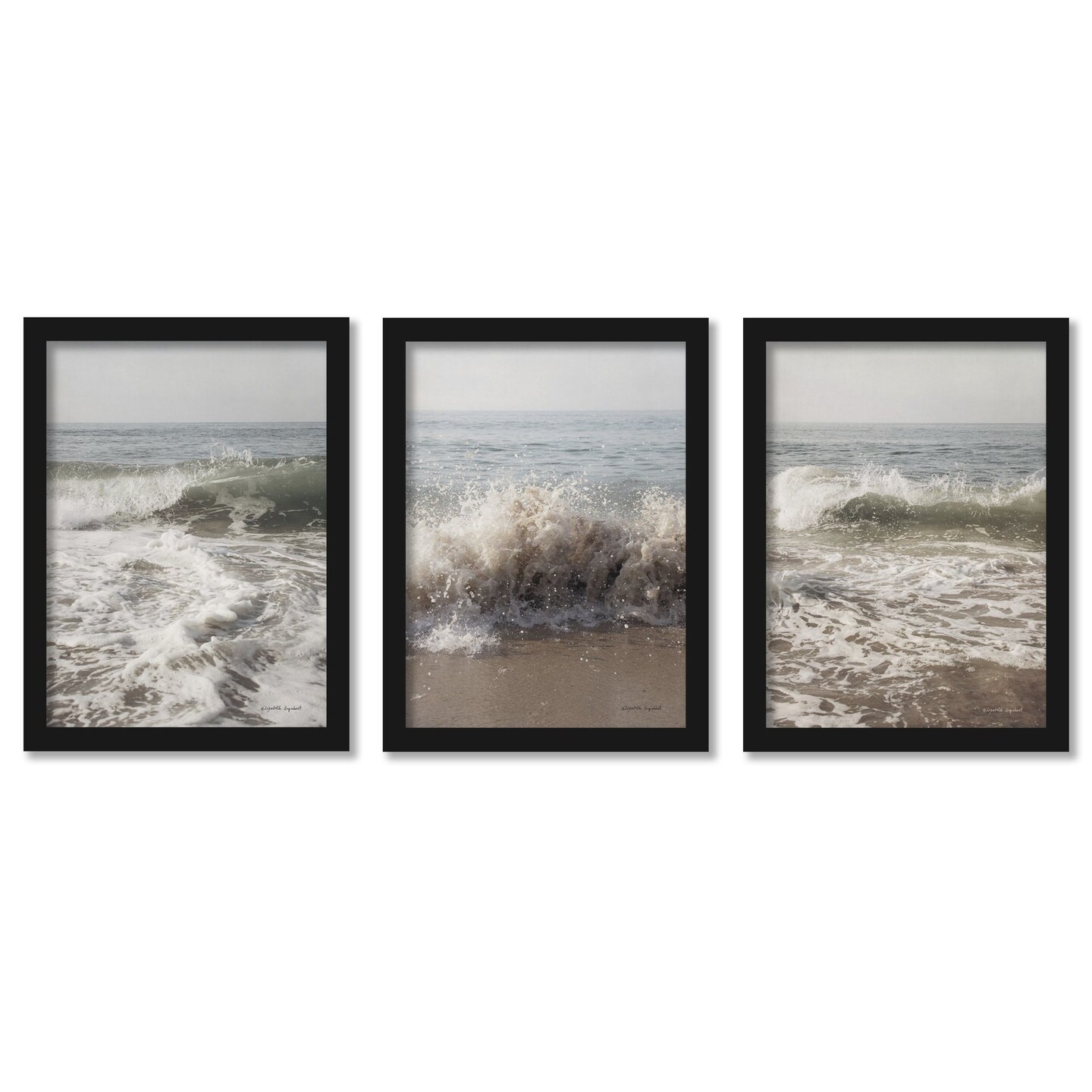 High Tide by Elizabeth Urquhart - 3 Piece Gallery Framed Print Art Set ...