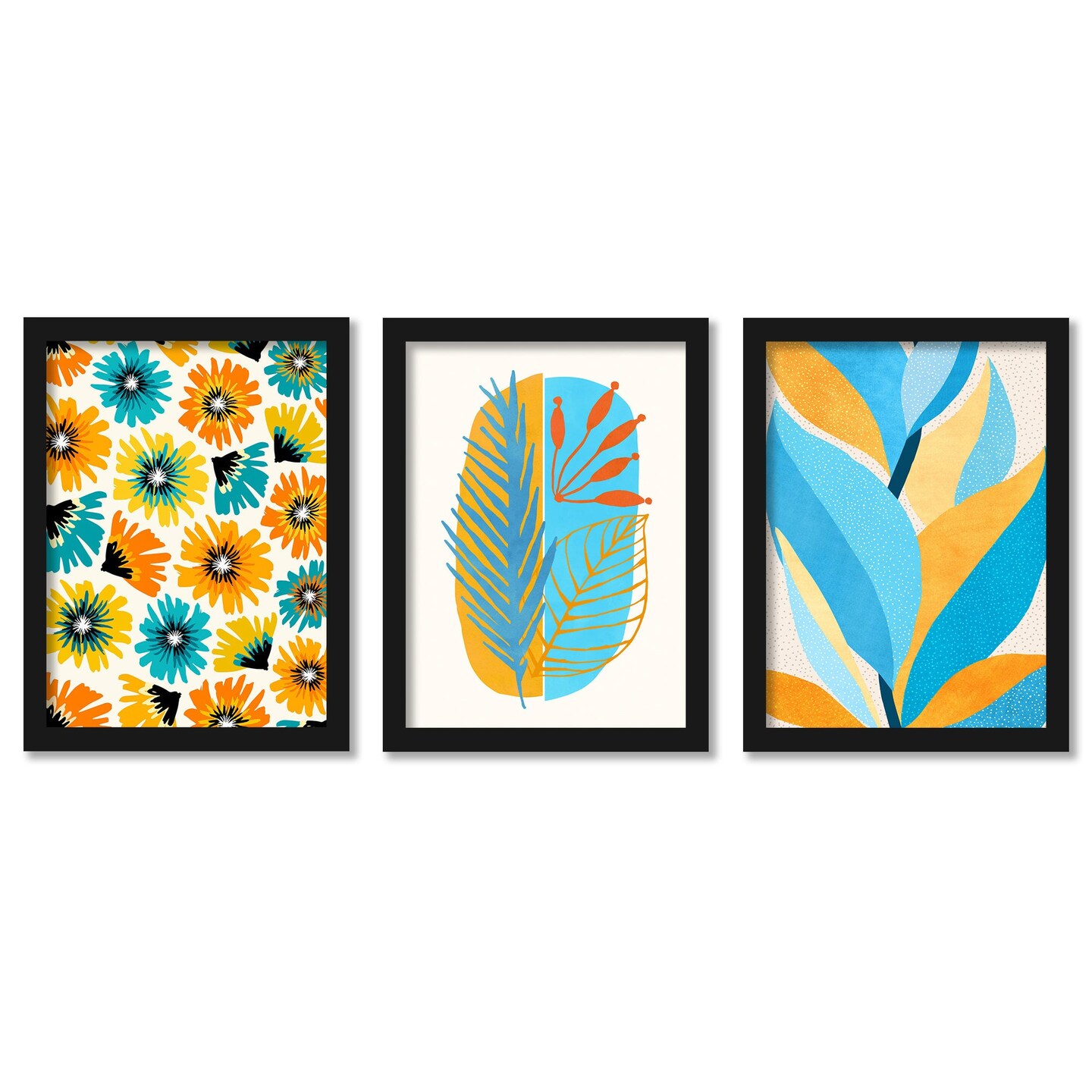 beach-flora-abstract-by-modern-tropical-3-piece-gallery-framed-print