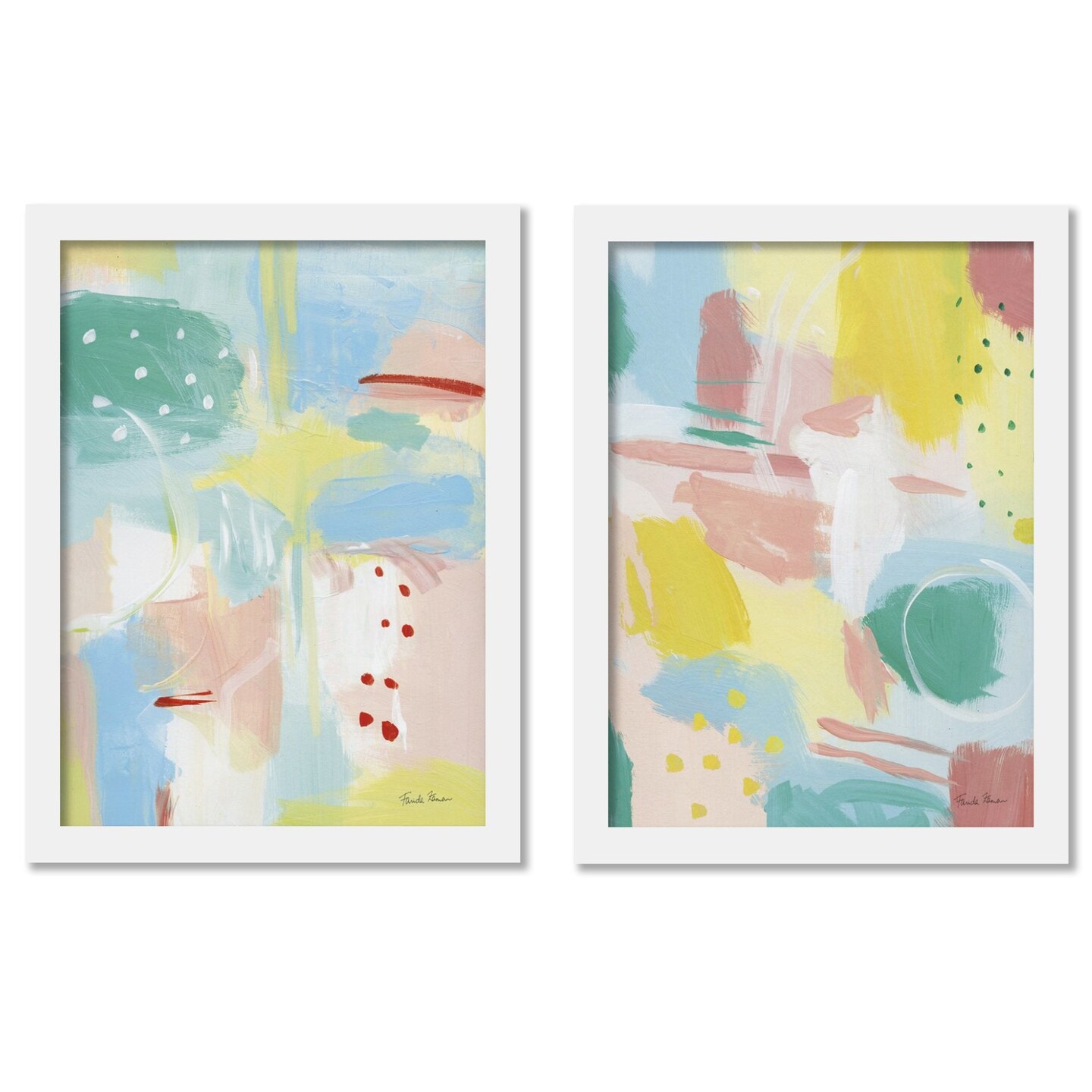 Stroke Exploration by Farida Zaman - 2 Piece Gallery Framed Print Art ...