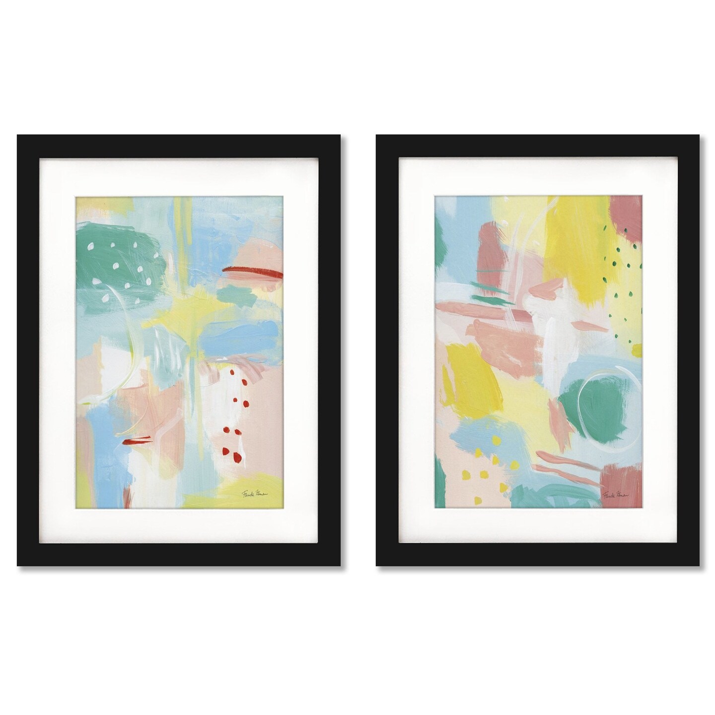 Stroke Exploration by Farida Zaman - 2 Piece Gallery Framed Print Art ...