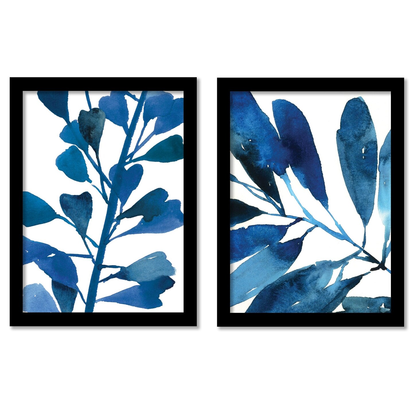 Sapphire Stems by PI Creative Art - 2 Piece Gallery Framed Print Art ...