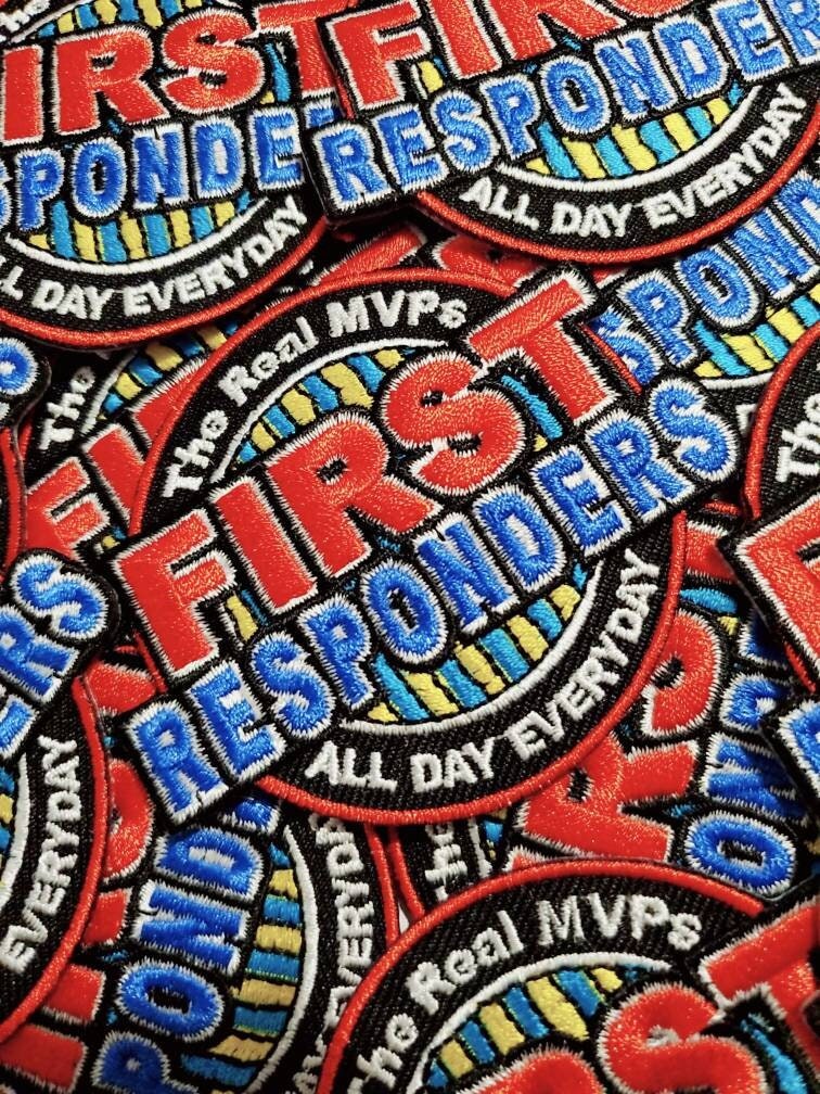 First Responder, The Real MVP, Essential Patch, Patches for Masks, Size 2.75" inches