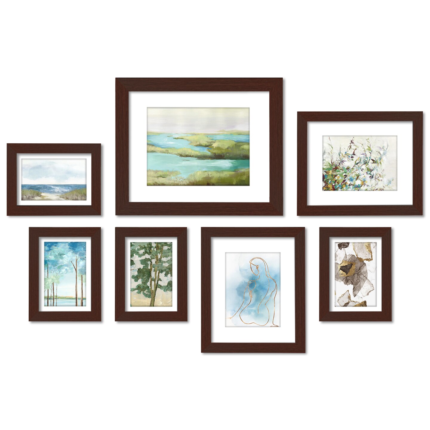 Landscape Panorama by PI Creative - 7 Piece Framed Gallery Wall Art Set