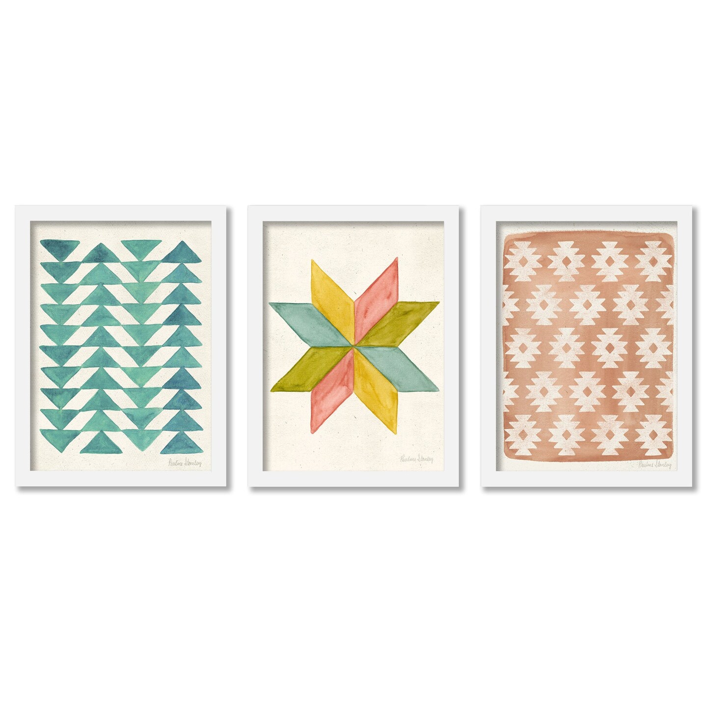 pinwheel-patterns-by-pauline-stanley-3-piece-gallery-framed-print-art