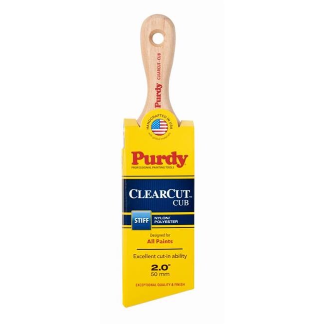 Purdy 1024522 2 in. Clearcut Cub Stiff Angle Trim Paint Brush Stencil