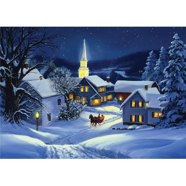 Vermont Christmas 156637 Christmas Steeple Boxed Card Box of 15