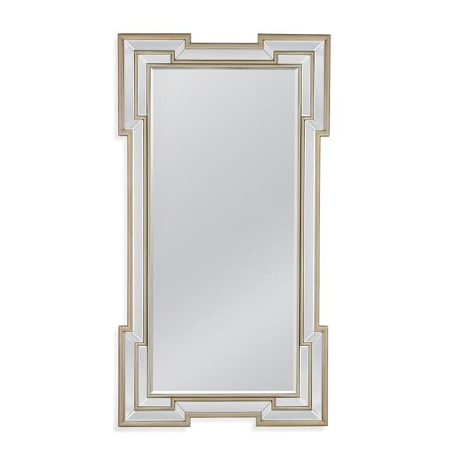 Bassett Mirror M4596 Gardner Floor Mirror, Champagne Leaf | Mirrors ...