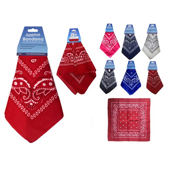 Familymaid 19996 21 x 21 in. Bandana, Assorted Color Bandanas Michaels