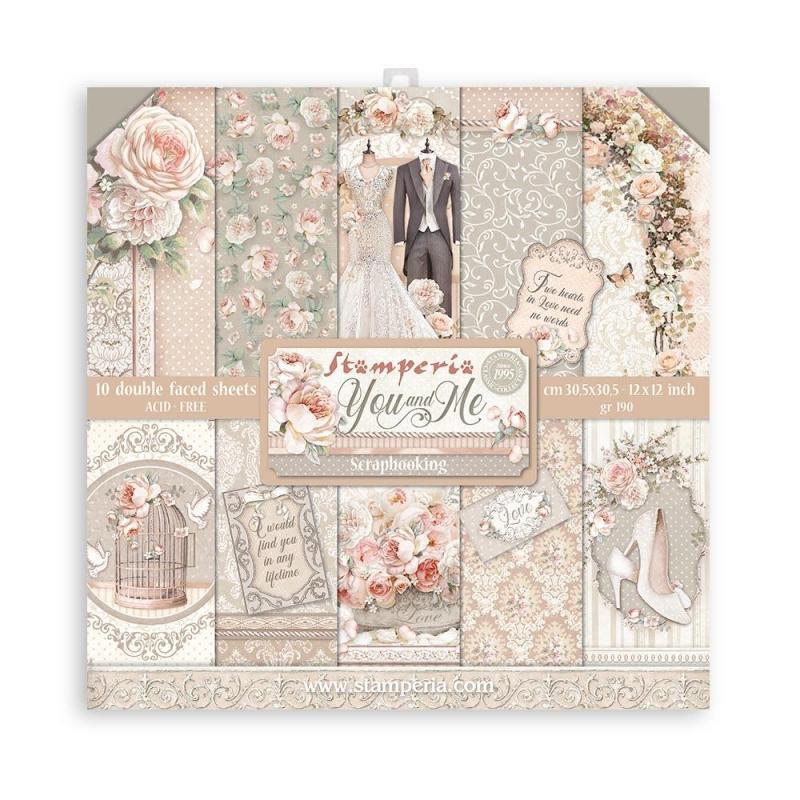 Stamperia 12x12 Wedding Cardstock Double Sided Cardstock 