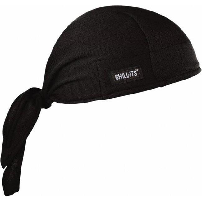 ChillIts 12487 Cooling Terry Cloth Tie Hat, Black Hats Michaels