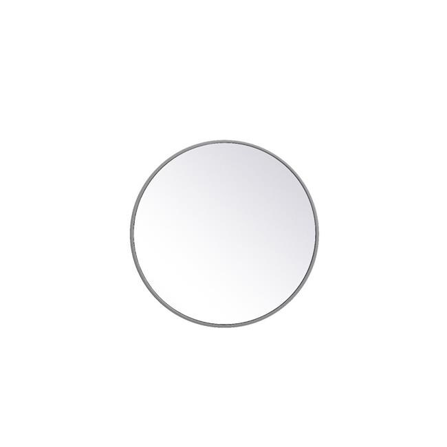 Elegant Decor MR4821GR 21 in. Metal Frame Round Mirror, Grey Mirrors